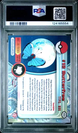 2000 TOPPS CHROME POKEMON T.V. #12 BUTTERFREE PSA 10 - Image 2