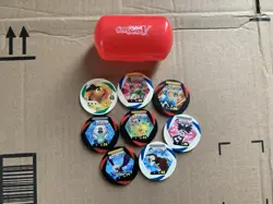 Pokemon Battrio V Set of 8 & Red Case Rare Vintage Best Wishes F/S! - Image 1