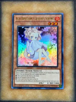 Yugioh Ash Blossom & Joyous Spring DUDE-EN003 Ultra Rare Alt Art 1st Ed NM - Image 1