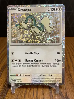 Pokemon Drampa Holo 2025 McDonald’s Happy Meal Promo Card 015/015 - Image 1