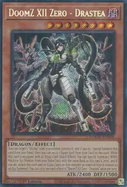 Yugioh! DoomZ XII Zero - Drastea DOOD-EN008 SECRET Doom of Dimensions - Image 1