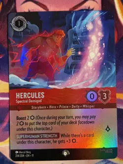 Hercules Spectral Demigod 214/204 EPIC Disney Lorcana Winterspell Card - Image 1
