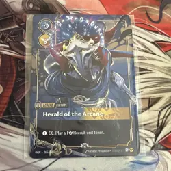 Riftbound Viktor Herald of the Arcane - Metal Plated OGN 265/298 Sealed - Image 1