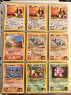78x Pokemon Gym Heroes Card Lot WOTC Vintage - 1st Edition Rares (NM To HP) - Image 5