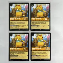 4x Lorcana Disney 3/204 Winnie the Pooh Hunny Pirate Rare Card Playset x4 - Image 1