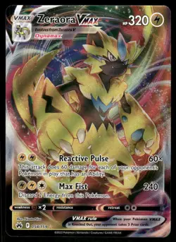 Pokemon Cards Zeraora VMAX 054/159 Crown Zenith Holo Rare VMAX NM - Image 1