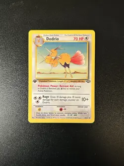 Pokemon TCG Dodrio Jungle 1st Edition Uncommon Card 34/64 LP Mitsuhiro Arita - Image 1