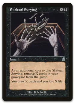 Skeletal Scrying #161 (NM) Odyssey ODY Magic MTG - Image 1
