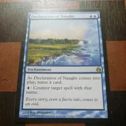 Mtg Declaration of Naught LP Morningtide Rare Magic the Gathering Card - Image 1