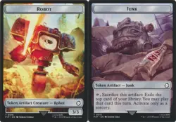 MTG Universes Beyond: Fallout - Robot 3/3 & Junk [Token] - Image 1