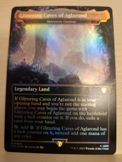 1x Glittering Caves of Aglarond (Gemstone Caverns) (364) ~~ Borderless - Foil NM - Image 1