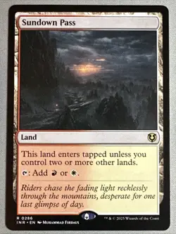 MTG / Sundown Pass / INR / #286 / Regular / Rare / NM - Image 1