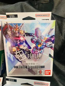 GUNDAM TCG CARD GAME STARTER DECK SET OF FOUR ST01 ST02 ST03 ST04 ENGLISH - Image 3