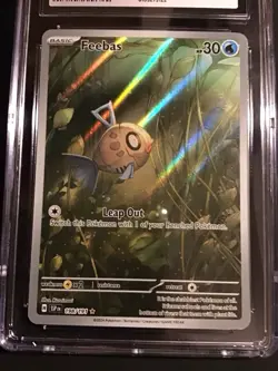 Pokemon Feebas 198/191 Illustration Rare Surging Sparks - CGC 10 - Image 2