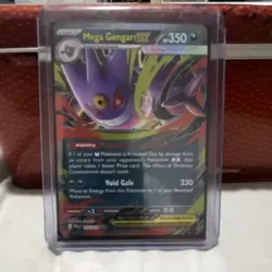 Pokemon Mega Gengar ex 056/094 Phantasmal Flames Holo HP 350 Void Gale - Image 1