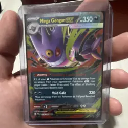 Pokemon Mega Gengar ex 056/094 Phantasmal Flames Holo HP 350 Void Gale - Image 3