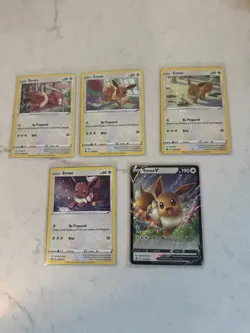 Pokemon Eevee Black Star Promo Holo Card Lot SWSH NM - Image 1