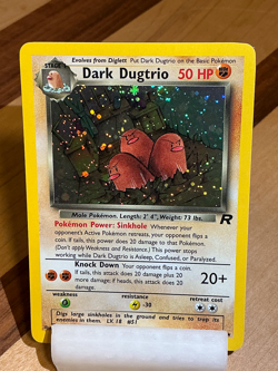 Dark Dugtrio #6 - Team Rocket 2000 Pokemon - 6/82 Unlimited Holo Rare - Image 1