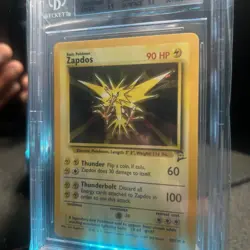 Pokemon TCG Zapdos 2000 Base Set 2 Unlimited Holo Rare #020/130 BGS 9 - Image 4