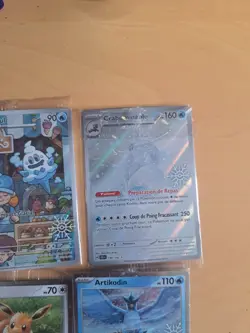 Lot de cartes Pokemon Calendrier de l'Avent 2025 Givrali EX Pikachu Evoli - Image 2