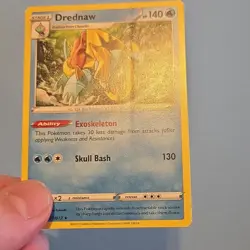 Pokemon Drednaw 027/072 Rare NM [ERROR] Factory Roller Indents - Image 2