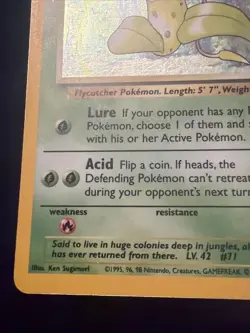 Pokemon Victreebel 14/64 Jungle Holo Rare Unlimited 1999 WOTC LP - Image 5