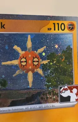 Swirl - Pokemon Solrock 075/132 Me01: Mega Evolution Play Prize Pack Cosmo Holo - Image 4