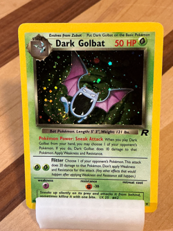 Dark Golbat #7 - Team Rocket 2000 Pokemon - 7/82 Holo Rare *Original Owner* - Image 1