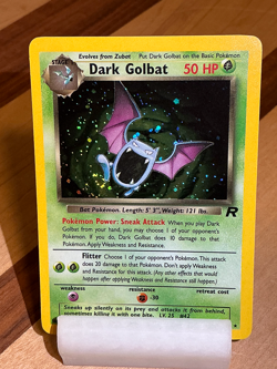 Dark Golbat #7 - Team Rocket 2000 Pokemon - 7/82 Holo Rare *Original Owner* - Image 2