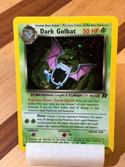 Dark Golbat #7 - Team Rocket 2000 Pokemon - 7/82 Holo Rare *Original Owner* - Image 3