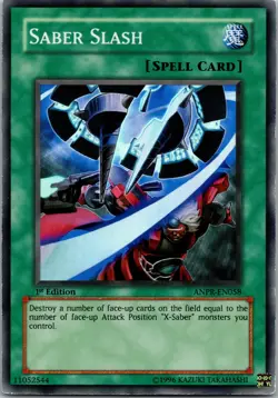 Yugioh Saber Slash ANPR-EN058 1st Edition Super Rare NM - Image 1