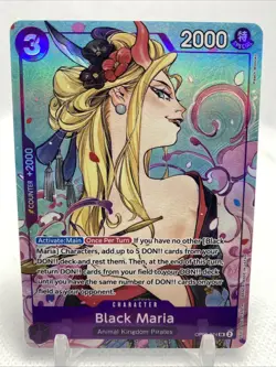 Black Maria OP08-074 Illustration Box Vol. 2 Promo SR Foil One Piece TCG - Image 1