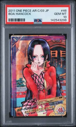 PSA10 2011 CARDDASS ONE PIECE JAPANESE AR CARDDASS 03 #46 BOA HANCOCK - Image 1