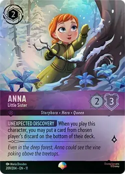 DISNEY LORCANA TCG Winterspell - Anna - Little Sister - 52/204 EPIC HOLO - Image 1