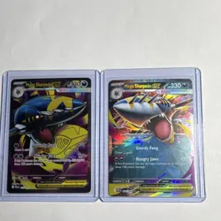Pokemon Mega Sharpedo EX Holo Lot Primal Clash TCG Nintendo English (2 Cards) - Image 1