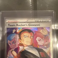 Team Rocket’s Giovanni 238/182 SIR Rare Destined Rivals Pokemon Card - Image 2