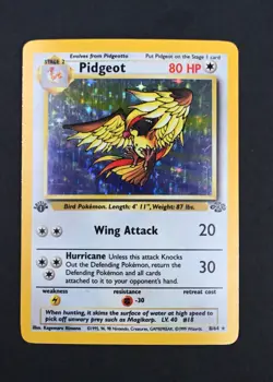 LP Pidgeot Holo/Foil 1st Edition Jungle Set 8/64 Pokemon Card - Image 3