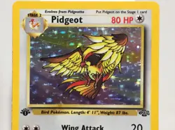 1st Edition Holo Pidgeot Card - Ungraded Very Good - Jungle 8/64 - WOTC 1999 - Image 2