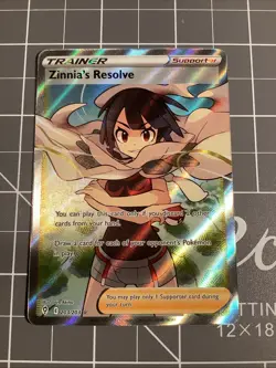 Pokemon Card - Zinnia's Resolve Evolving Skies 203/203 Ultra Rare NM 2 - Image 1