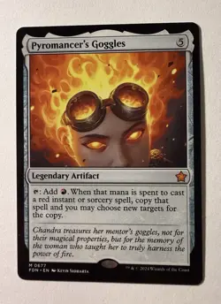 Pyromancer's Goggles 0677 | Magic the Gathering MTG | Foundations | Rare | NM - Image 1