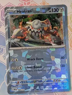 Pokemon Prismatic Evolutions Heatran Master Ball 68/131 NM - Image 1