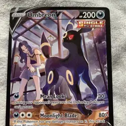 Authentic Brilliant Stars Trainer Gallery TG22/TG30 Umbreon V Pokemon Card Rare - Image 3