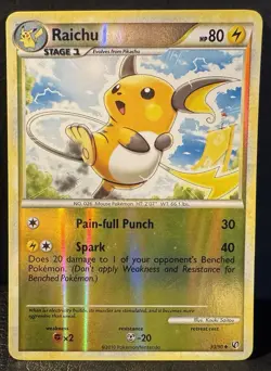 Raichu 33/90 Pokemon TCG Undaunted – Reverse Holo MP - Image 1