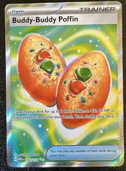 Pokemon TCG: Mega Evolution - Buddy-Buddy Poffin (167/132) Full Art Holo Rare - Image 1