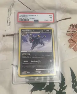 2008 POKEMON Diamond And Pearl MAJESTIC DAWN UMBREON #32 PSA 7 - Image 1
