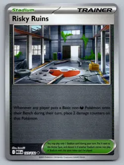 Pokemon TCG ME01: Mega Evolution Risky Ruins 127/132 Reverse Holo - Image 1