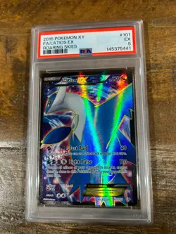 POKEMON 2015 XY Roaring Skies Full Art LATIOS EX #101 PSA 5 RARE - Image 1