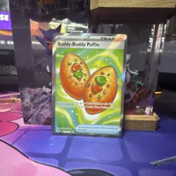 Pokemon Buddy-Buddy Poffin Full Art Holo Mega Evolution 167/132 playable - Image 1