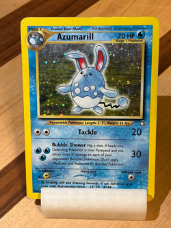 Azumarill #2 - Neo Genesis 2000 Pokemon - 2/111 Unlimited Holo Rare - Image 1
