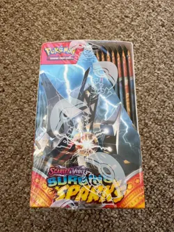 POKEMON TCG - SURGING SPARKS - BOOSTER BOX (36 Packs) NEW SEALED - Image 4
